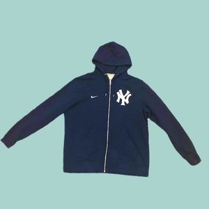 Nike + NY YANKEE zip up hoodie sweatshirt